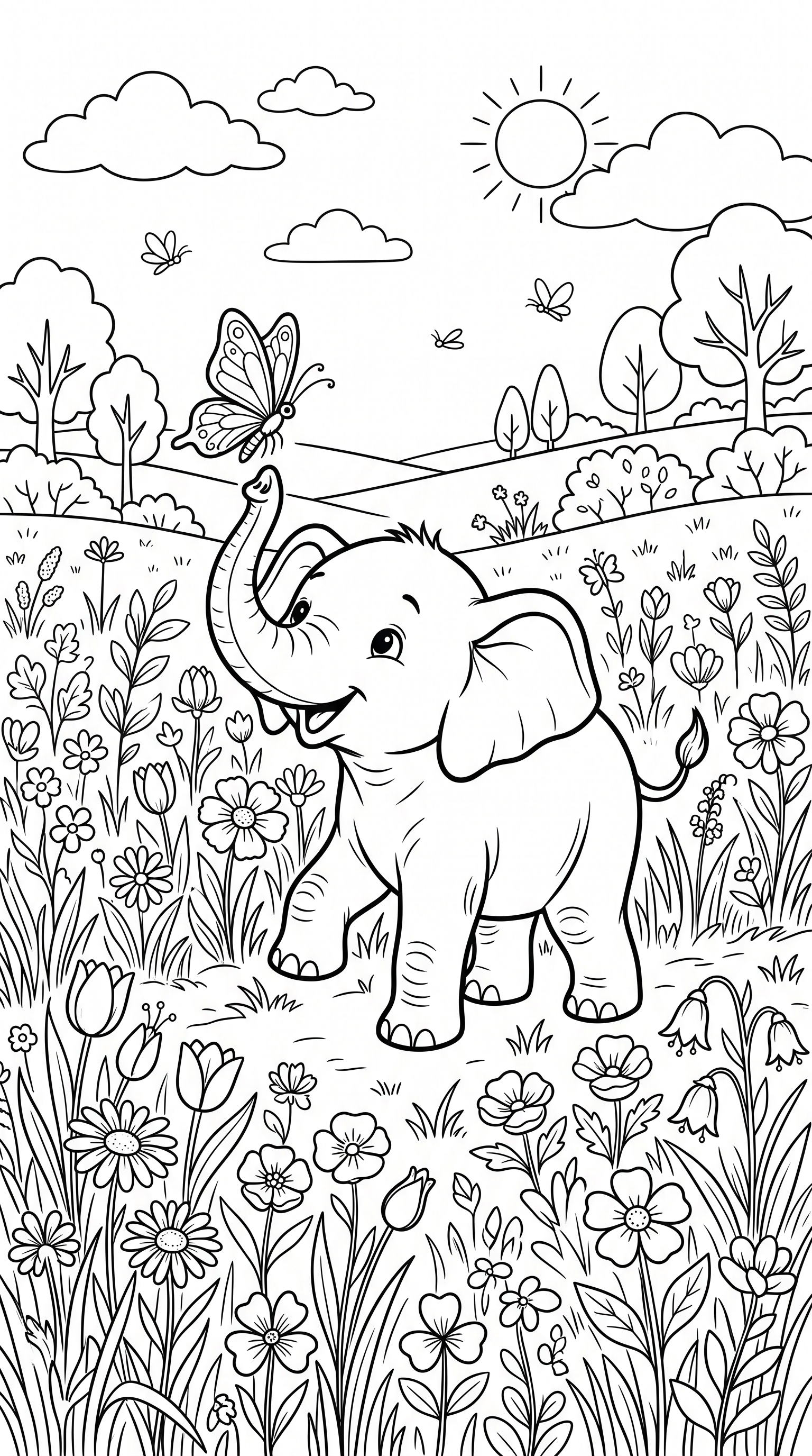 elephant coloring page