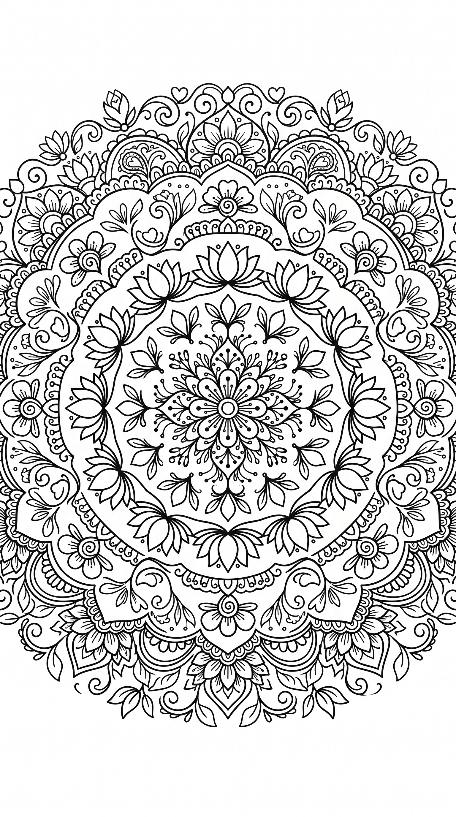 mandala coloring page